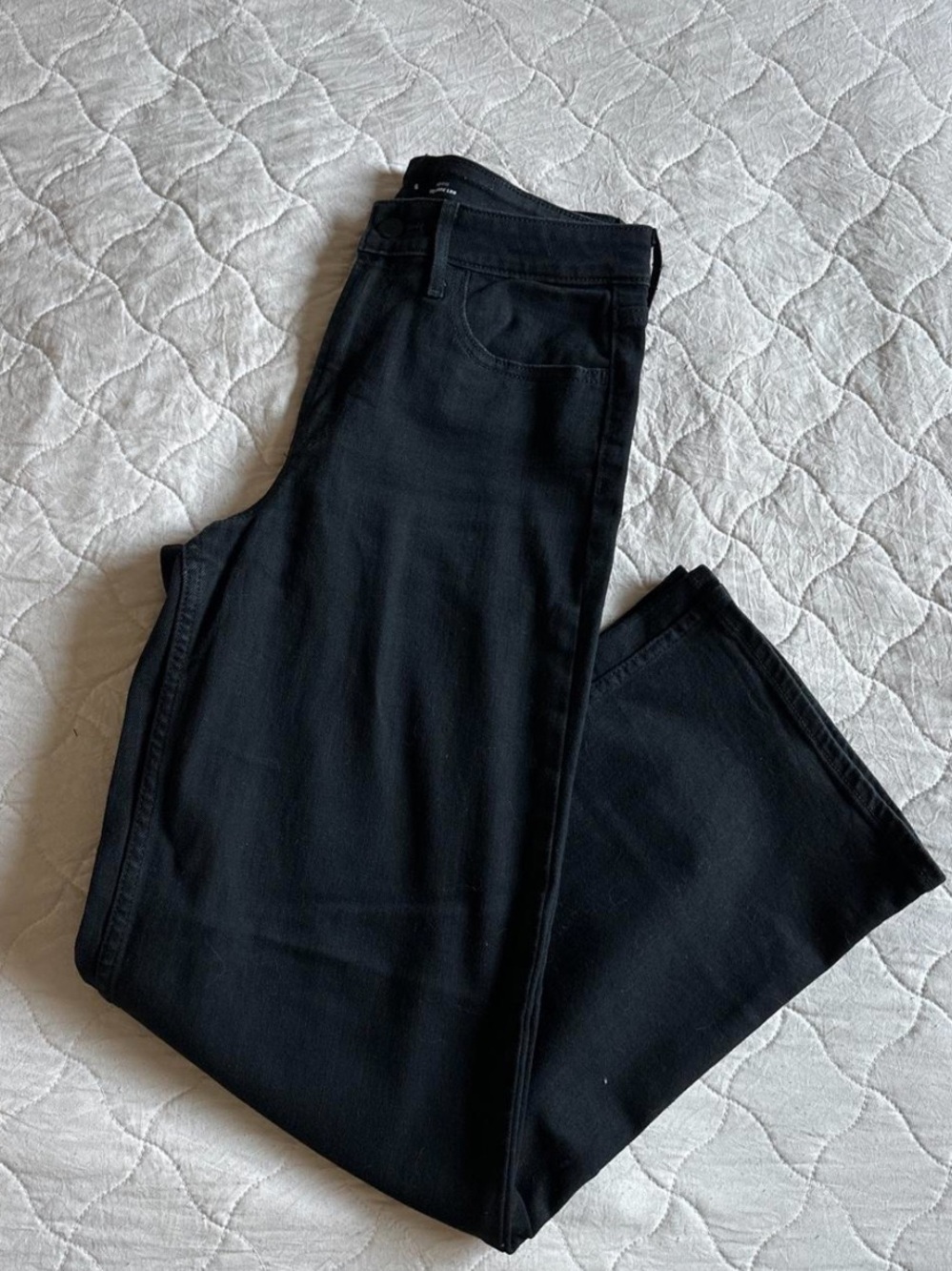 Old Navy Black High Waisted Wide-Leg Jeans